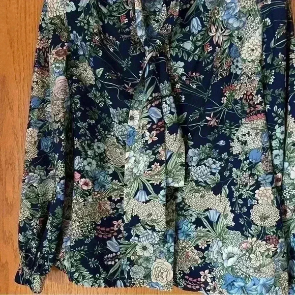 VTG Floral Tie neck blouse  Posh by Jay Anderson Blouse - Picture 5 of 7